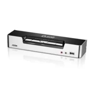 ATEN CS1794 KVM switch Rack mounting Black Stainless steel