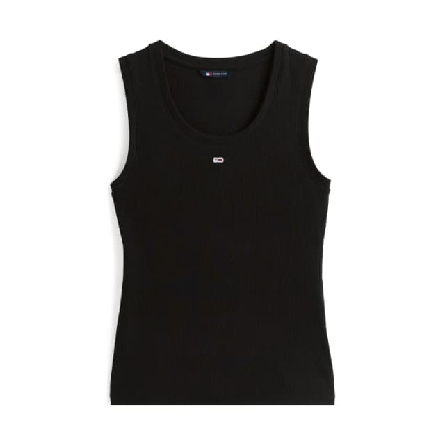 Tommy Jeans Essentials Rib Tank Top Black female 8 (XS)