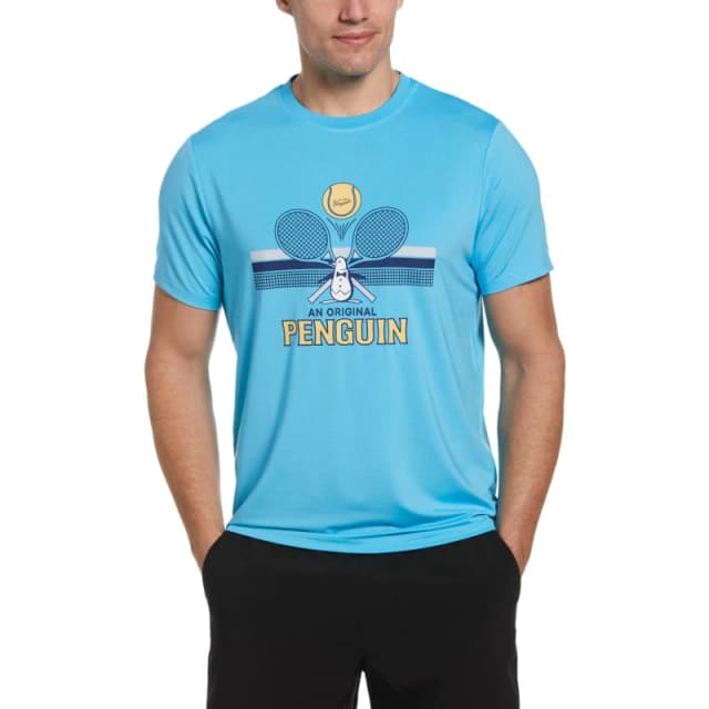 Original Penguin Racket SS T - Blue Blue S