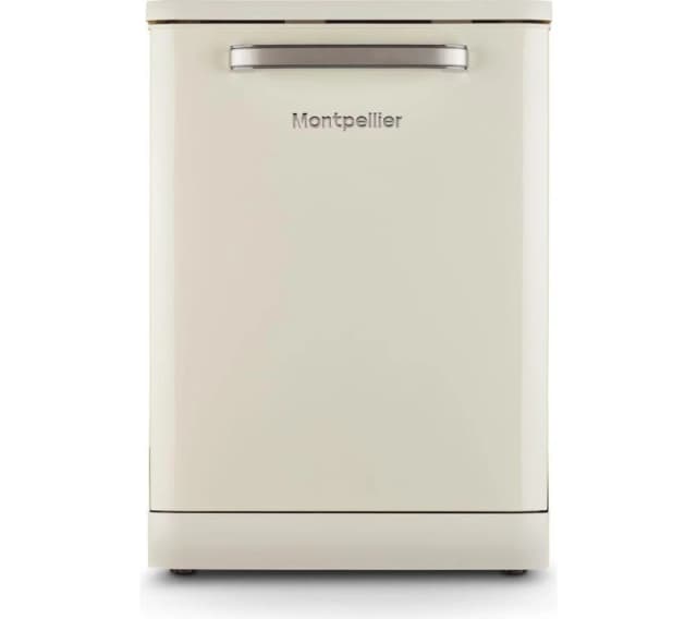 Montpellier Retro MAB1353DC Full Size Dishwasher - Cream 5060617985034