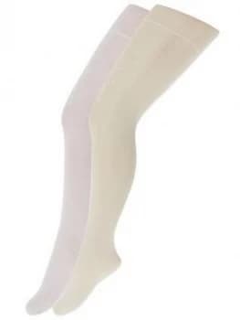 Monsoon Girls 2Pk Bridal Spot Tights - Multi