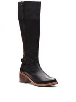 Clarks Clarkdale Sona Knee High Boot - Black