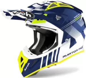 Airoh Aviator ACE Nemesi, yellow-blue, Size L, yellow-blue, Size L