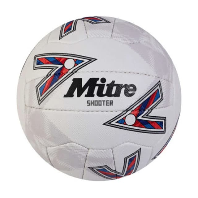 Mitre Shooter Netball White/red/blue (5)