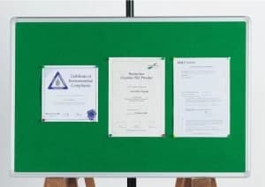 Q Connect Noticebrd 1200x900mm Alum Grn