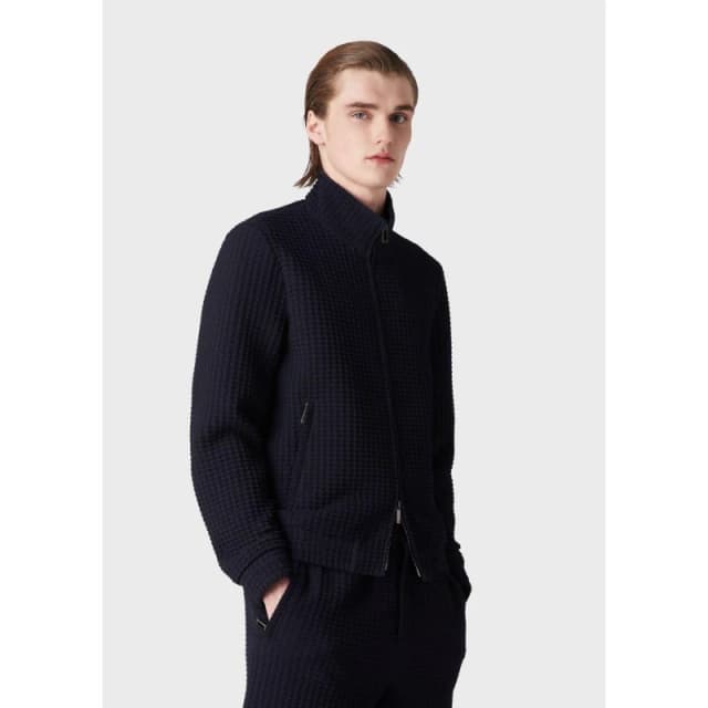 Emporio Armani Bomber Jacket Softshell Jackets XS Blue 33443018310