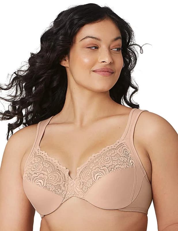 Glamorise Glamorise 1240 Back Close Wonderwire Bra Skin - Glamorise - Size: 48E Skin Female 48E BH59425