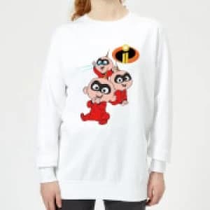 Incredibles 2 Jack Jack Poses Womens Sweatshirt - White - L
