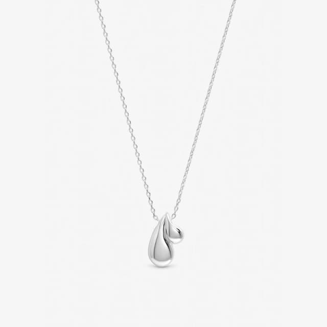 Inicio Sterling Silver Plated Nugget Pendant - Gift Pouch Statement Necklaces One Size Silver 70945111000