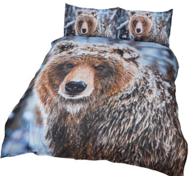 Rapport Home Big Bear Polycotton Duvet Set With Pillowcase