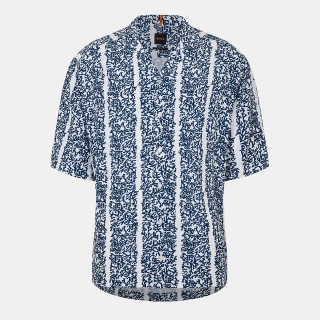 Boss Mens Lapisy Long Sleeve Oxford Shirt White male XS