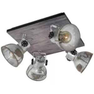 Netlighting Barnstaple 4 Lamp Spotlight Clusters Brown-Patina, Black