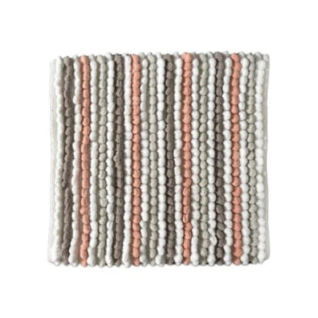 Allure Bath Fashions Striped Chunky Bobble Shower Mat - Blush Pink
