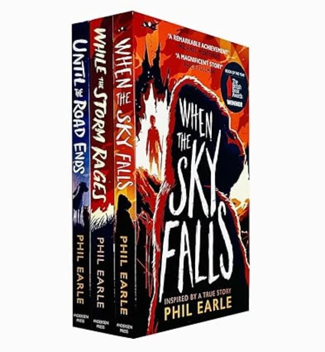 Phil Earle 3 Book Collection When The Sky Falls Until The Road Ends While The Storm Rages Phil Earle Books