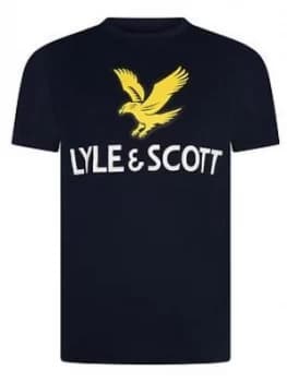 Lyle & Scott Boys Short Sleeve Eagle Logo T-Shirt - Navy