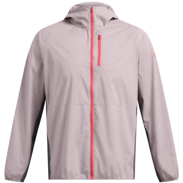 Under Armour Mens Launch Lightweight Water Resistant Wind Resistant Packable Performance Running Jacket Tetra Grey male S
