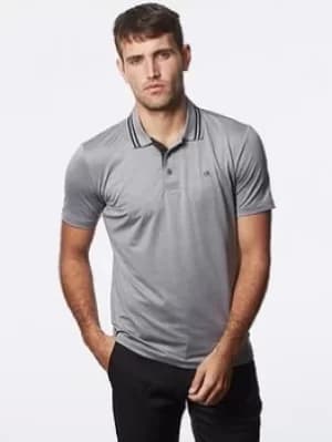 Calvin Klein Golf Madison Tech Polo, Silver, Size L, Men