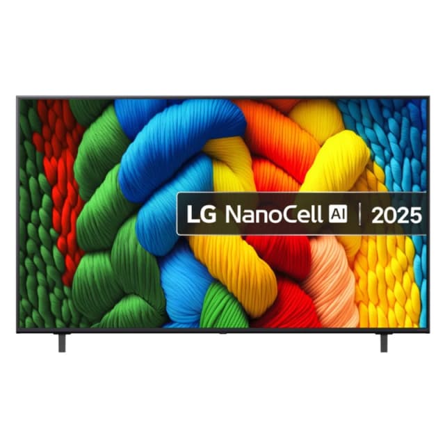 LG NANO80 65" 4K Ultra HD NanoCell AI Smart TV 65NANO80A6B Black