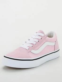 Vans Old Skool Childrens Trainers - Lilac/White, Lilac/White, Size 11