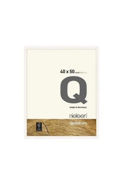 Nielsen Quadrum 40 x 50cm Wooden Picture Frame With Protective Glass Front White