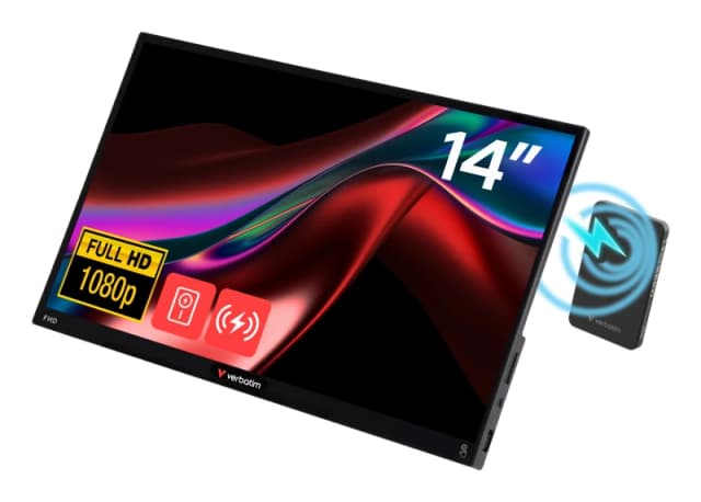 Verbatim Portable Touch Screen Monitor Light 14" Full HD 1080p &am