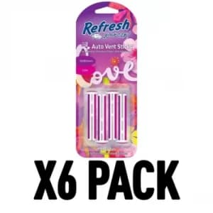 Wildflowers & Love (Pack Of 6) Refresh Vent Stick