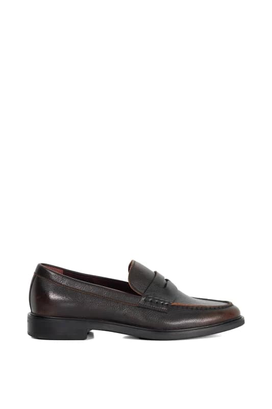 Dune London Dune London Men 'Sascha' Leather Loafers in Brown Size: 11 Brown 11 Male 5050808864132