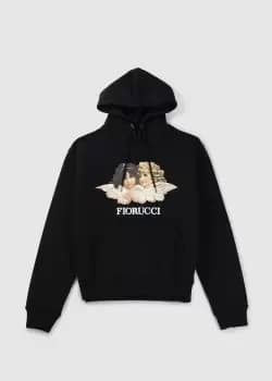 Fiorucci Womens Vintage Angel Hoodie In Black