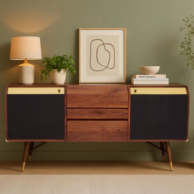 Orsina Timeless Design Sideboard, Retro Appeal Sideboard For Hallway, Ample Storage Space Sideboard For Bedroom