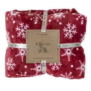 Gallery Snowflake Flannel Throw