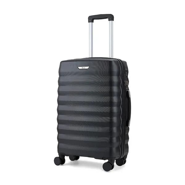Rock Luggage Berlin IL54501 8 Wheel Hardshell Large Black Suitcase