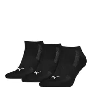 Puma Cushioned Sneaker Sock Black/White 6-8