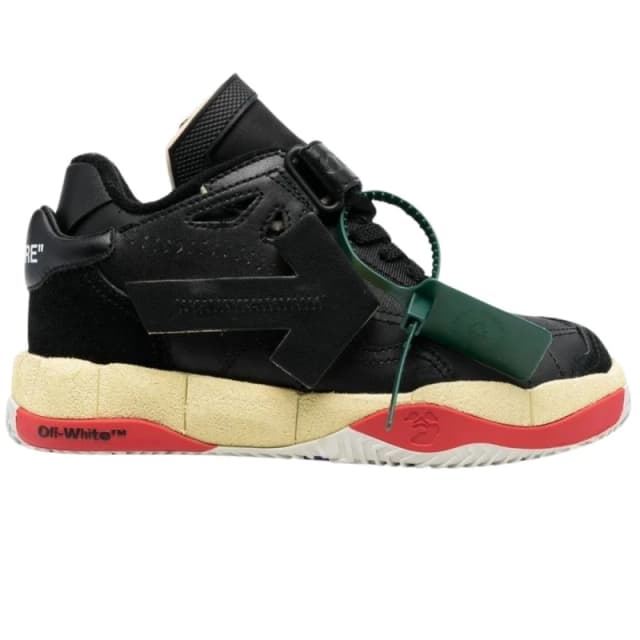 Off-White Off-White Men Low Top Puzzle Couture Black Sneakers Size: 4 Black 4 Male 8051594166896