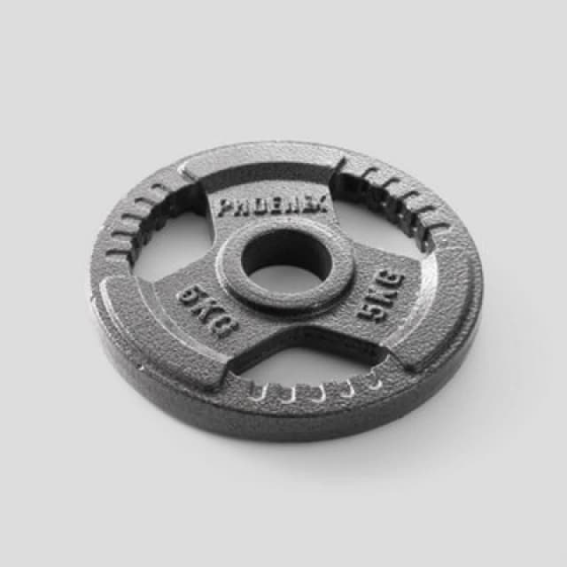 Phoenix Fitness 5Kg Cast Iron Olympic Plate 2" For Strength Training