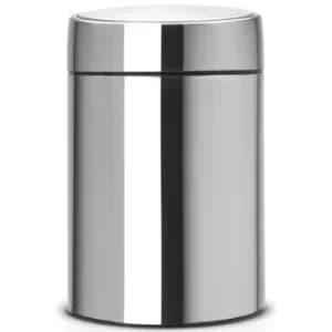 Brabantia Slide Bin 5 Litre Metal Lid Matt Steel