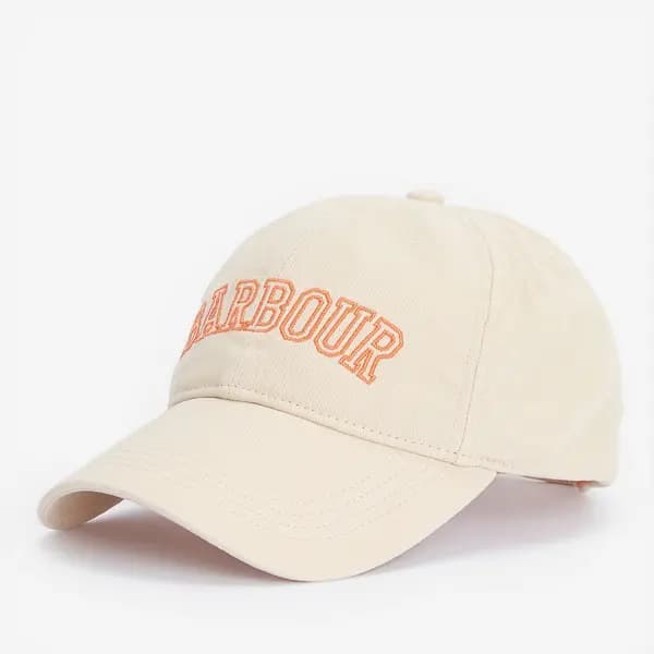 Barbour Womens Emily Sports Cap - Parchment/Apricot Crush