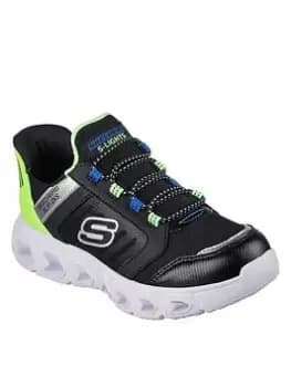 Skechers Boys Hypno-flash 2.0 Lighted Slip-ins Trainer, Black, Size 1 Older