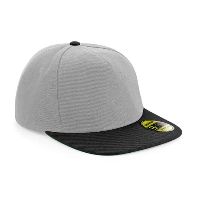 Beechfield Womens Original Flat Peak Snapback Cap in Grey Grey Female One Size