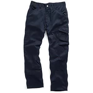 Scruffs Work Trousers Navy - 32W 31L