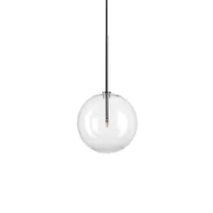 EQUINOXE 20cm Globe Pendant Ceiling Light Chrome