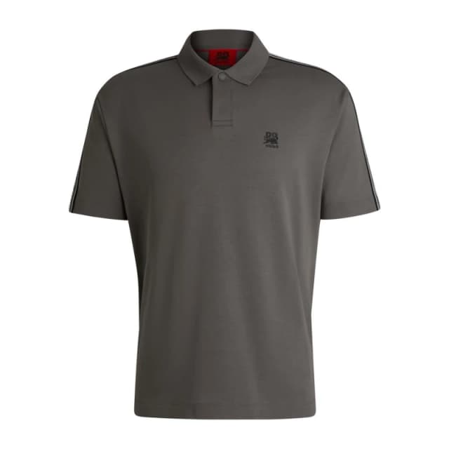 Hugo HUGO X RB Branded Tape Polo Shirt - Grey Grey 2XL