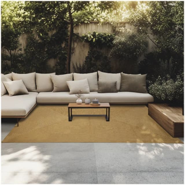 Tectake Rug Raya - Jute Look, Boho Style, For Indoor & Outdoor, Durable, Easy-Care 160 X 230 Cm - Brown