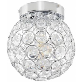 Minisun - 3 Way Bathroom Ceiling Light Fitting with Acrylic Jewels - No Bulbs