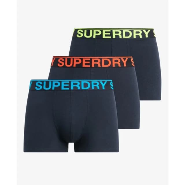 Superdry Underpants Superdry (x3) Bleu Male M