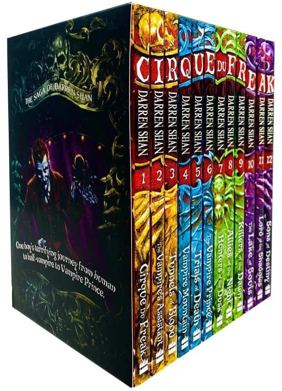 The Saga of Darren Shan Complete Collection Cirque Du Freak Books 1 - 12 Box Set Darren Shan Books