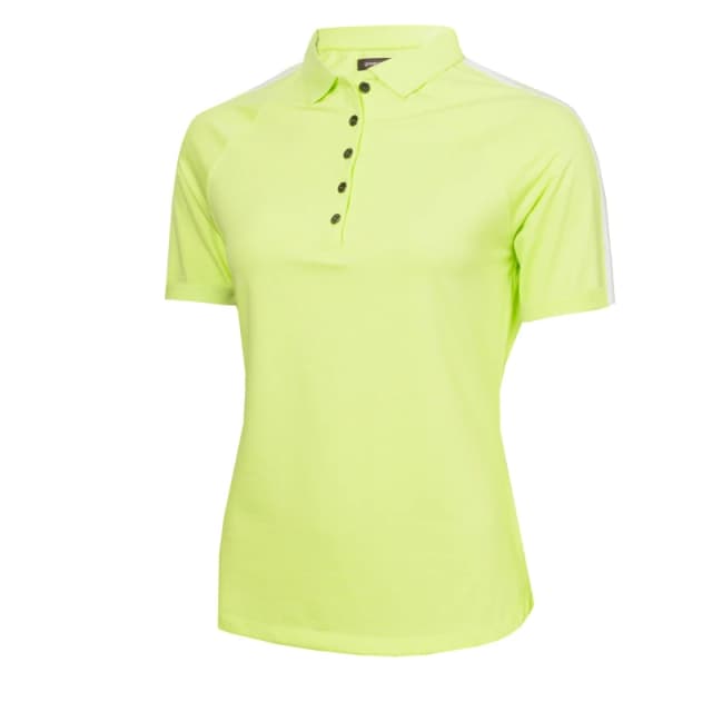 Calvin Klein Golf Womens Short-Sleeve Performance Polo Shirt Soflm-Wh female 8 (XS)