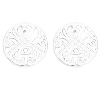 Biba BIBA Logo Stud Earrings - Silver