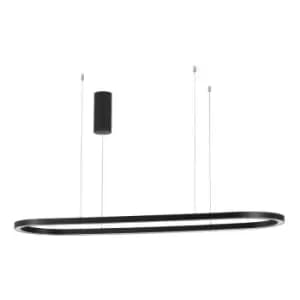 Netlighting Merano Halifax Integrated LED Pendant Ceiling Light Sandy Black Alum