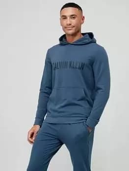 Calvin Klein Intense Power Lounge Overhead Hoodie - Blue Size L, Men