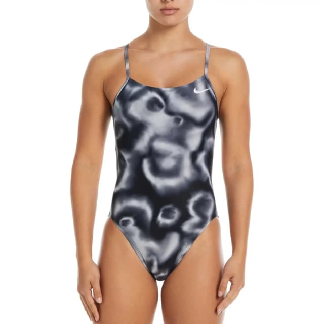 Womens 1 Piece swimsuit Nike Hydrastrong Digi Haze Noir Female 28